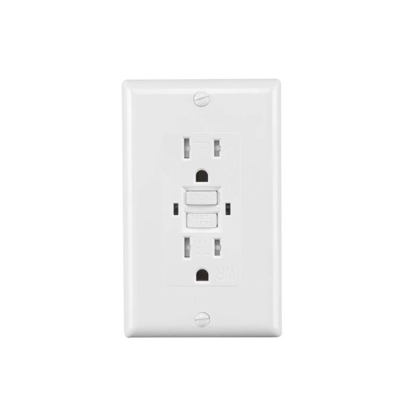 GFCI Receptacle with Cover Plate