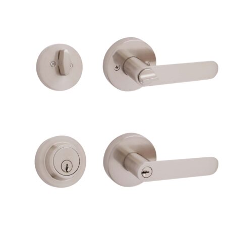 Round Entry with Dead Bolt Lever