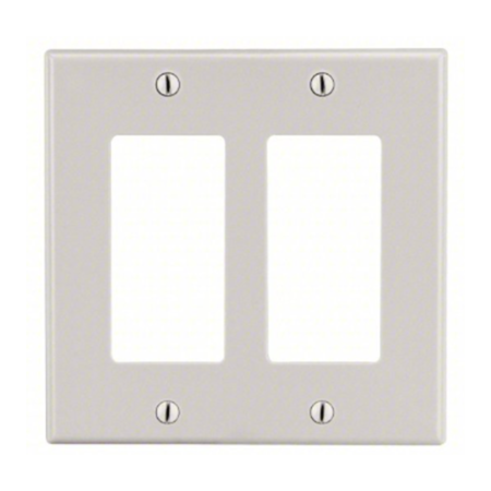 Two Gang Wall Plate No Screw Holes