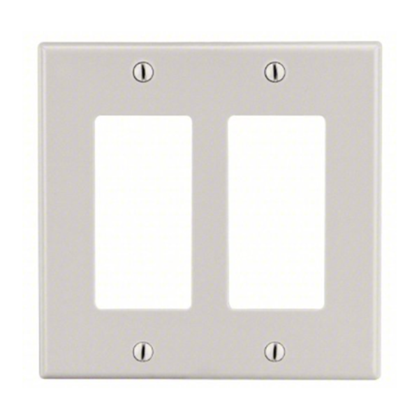 Two Gang Wall Plate No Screw Holes